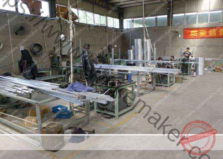 Automatic Aluminum Cycle Rim Production Line for India Customer | Cycle ...