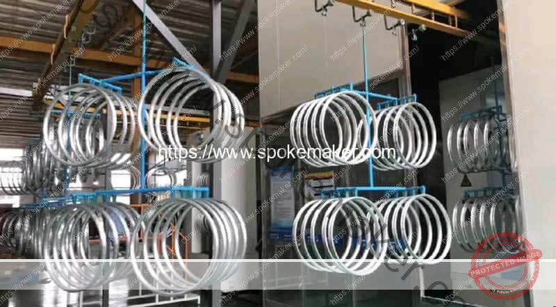 Bike Rim Machine Automatic Aluminum Bicycle Rim Electrostatic Coating Machine | Cycle ...