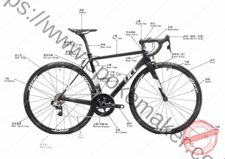 Bicycle Parts Name Diagram Introduction | Cycle Spokes Machine, Spokes ...